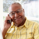 Alzheimer's caregiver calling ADEAR Center for information and referral services