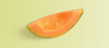 One-eighth of a medium cantaloupe