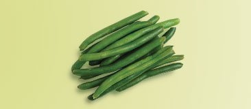 Half cup cooked green beans