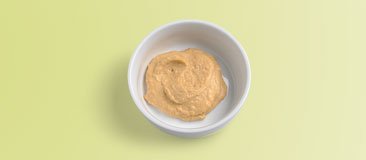 Two tablespoons hummus